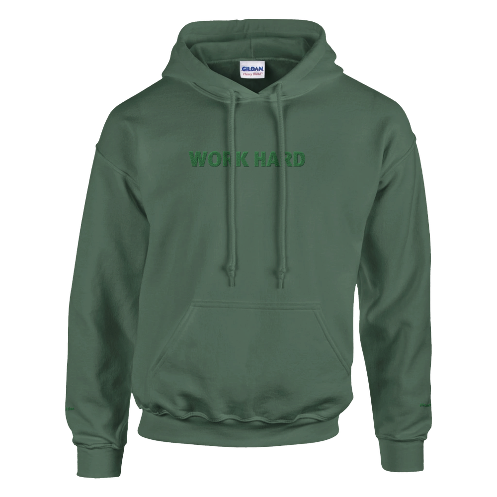 Sweat à capuche Brodé Kaki