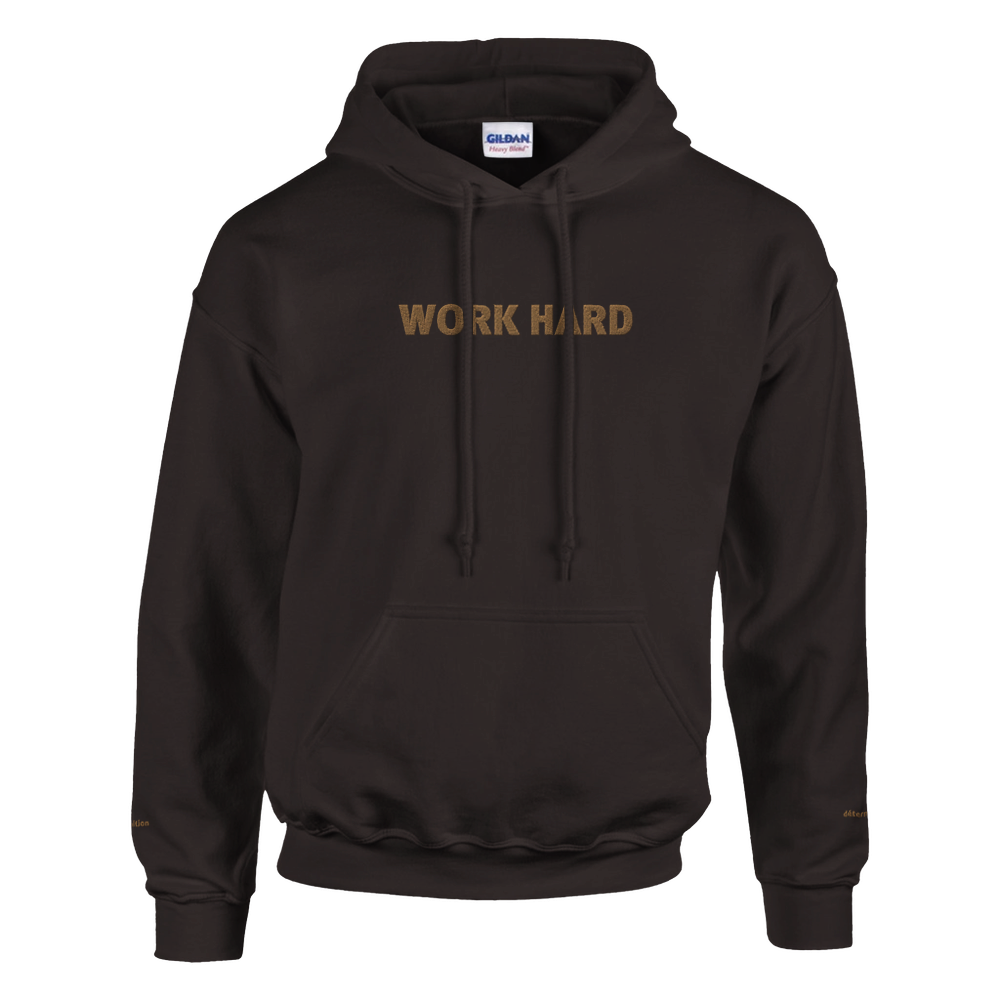 Sweat à capuche Brodé Chocolat Noir
