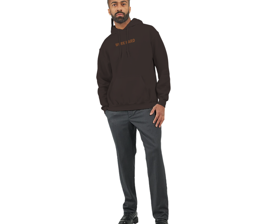 Sweat à capuche Imprimé Chocolat Noir