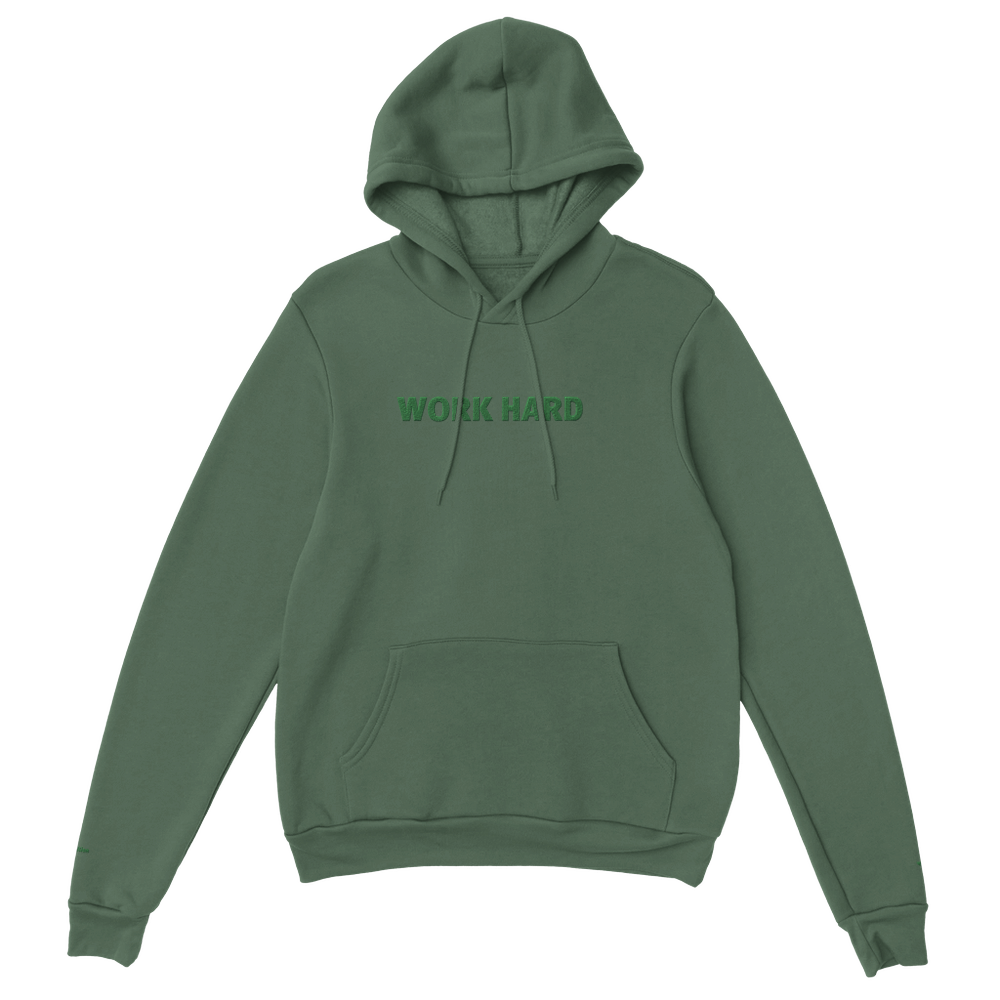 Sweat à capuche Brodé Kaki