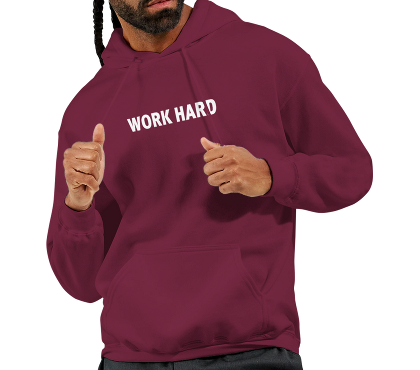 Sweat à capuche Imprimé Bordeaux