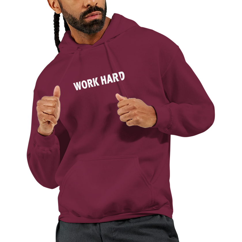 Sweat à capuche Imprimé Bordeaux
