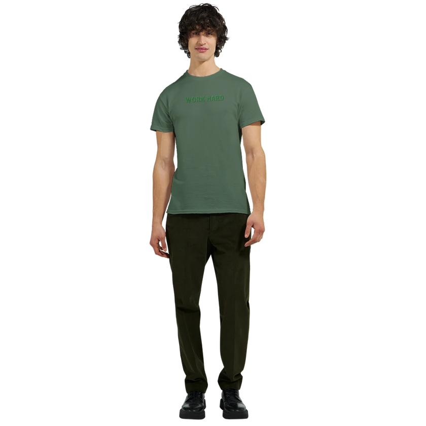 Tee-shirt manche courte Fit Brodé Kaki