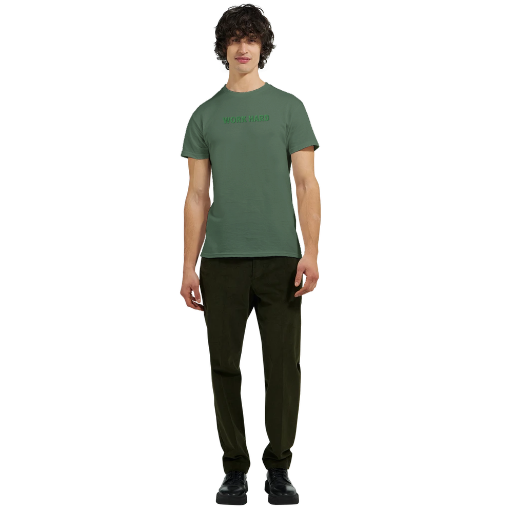 Tee-shirt manche courte Fit Brodé Kaki