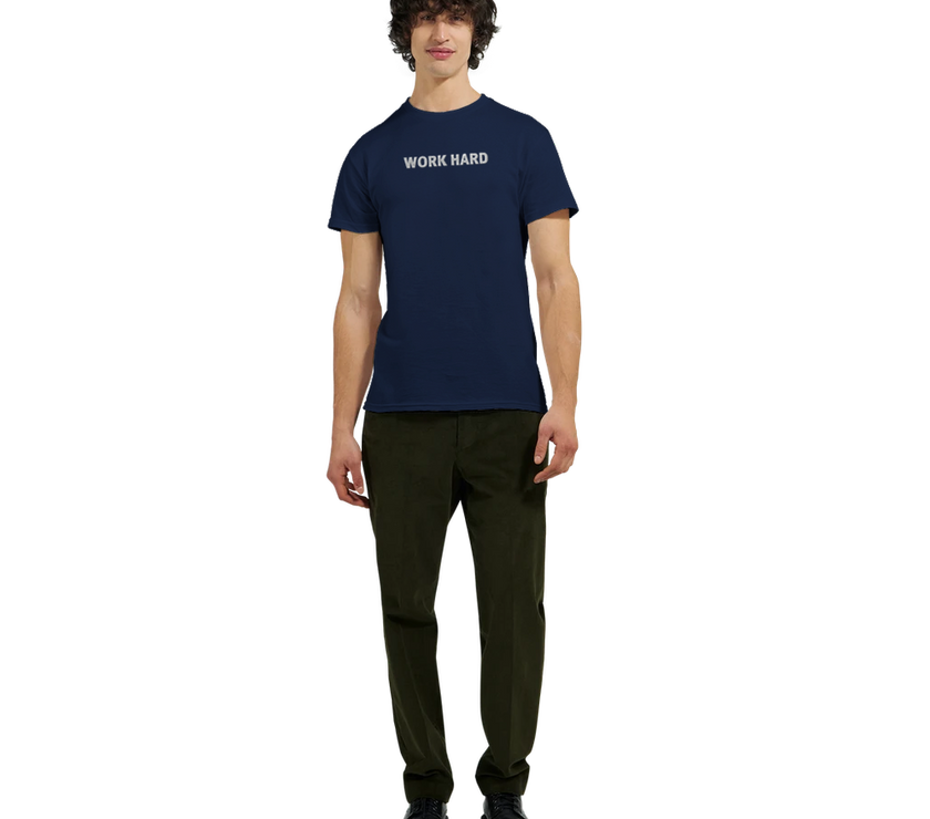 Tee-shirt manche courte Fit Brodé Marine