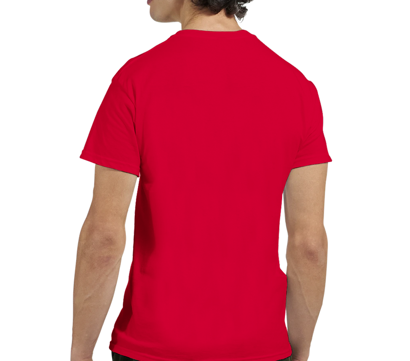 Tee-shirt manche courte Fit Brodé Rouge