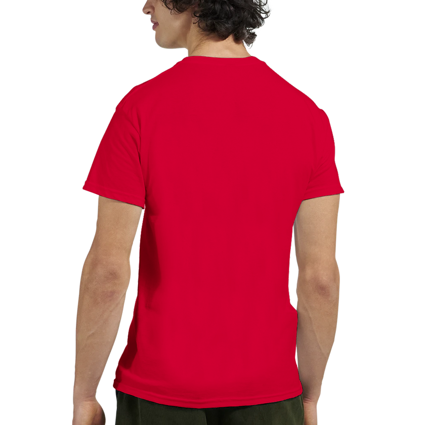 Tee-shirt manche courte Fit Brodé Rouge