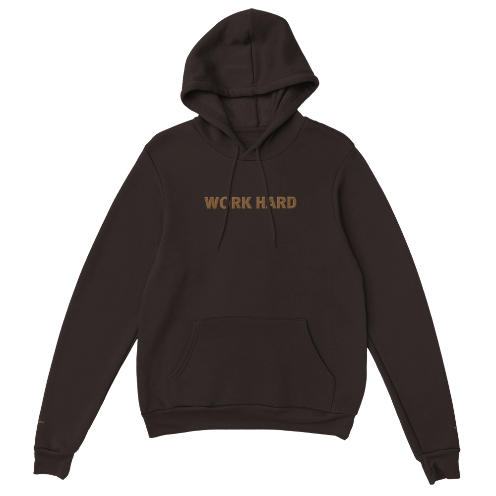 Sweat à capuche Brodé Chocolat Noir