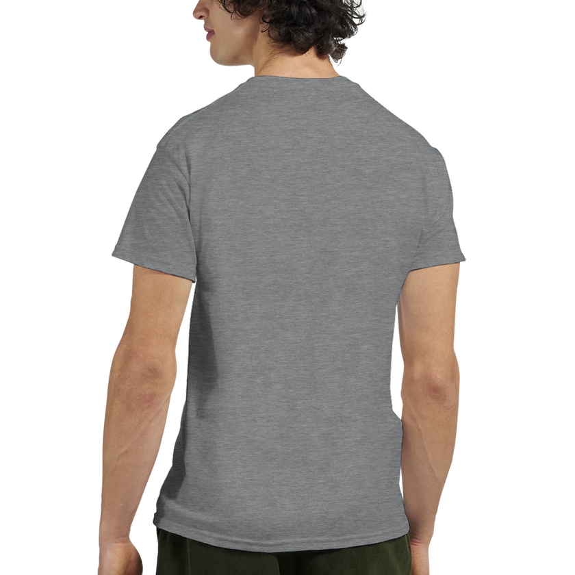 Tee-shirt manche courte Fit Brodé Gris