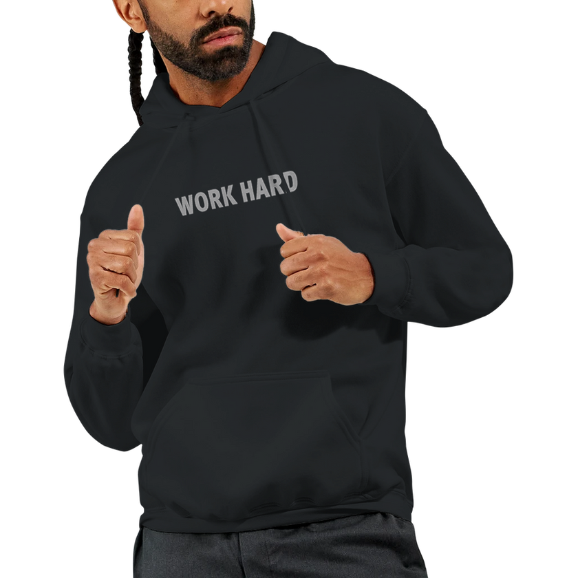 Sweat à capuche Imprimé Noir