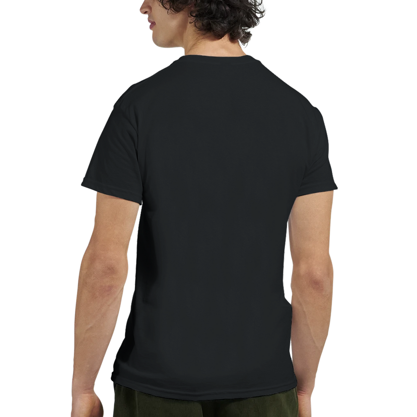 Tee-shirt manche courte Fit Brodé Noir