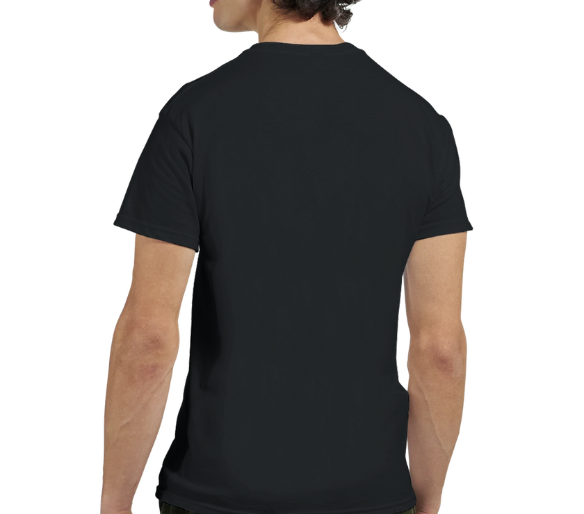Tee-shirt manche courte Fit Imprimé Noir