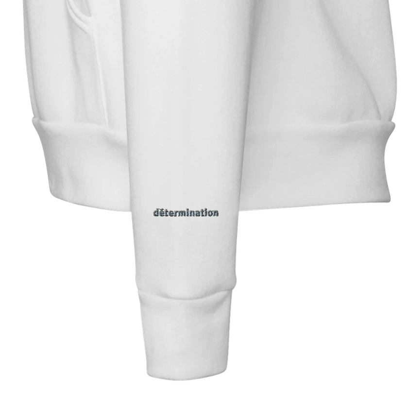 Sweat à capuche Brodé Blanc