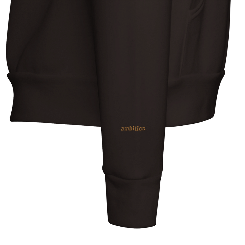 Sweat à capuche Brodé Chocolat Noir