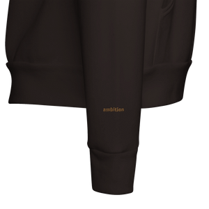 Sweat à capuche Brodé Chocolat Noir