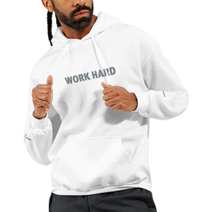 Sweat à capuche Brodé Blanc