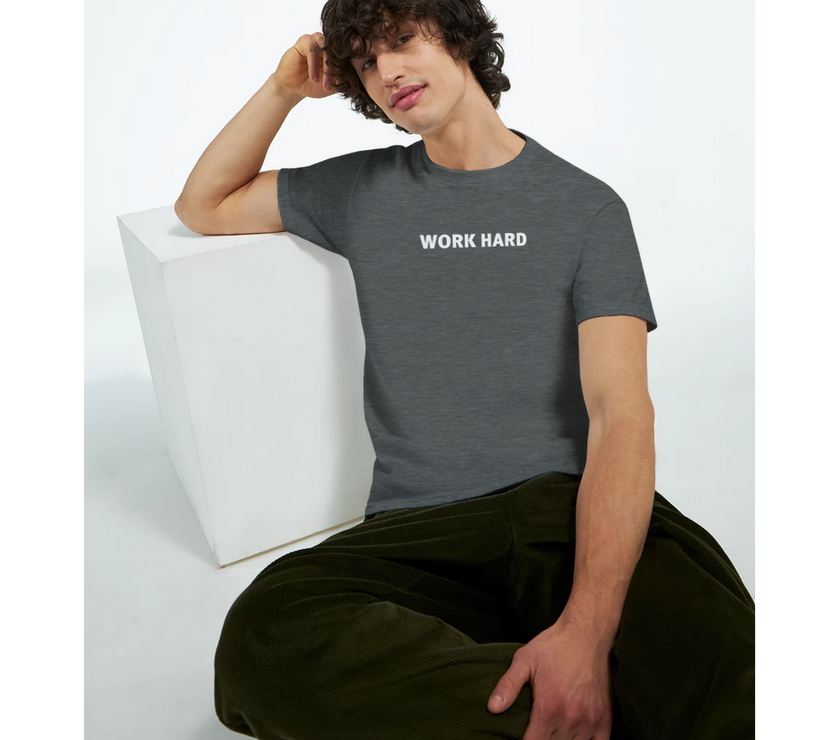 Tee-shirt manche courte Fit Imprimé Gris