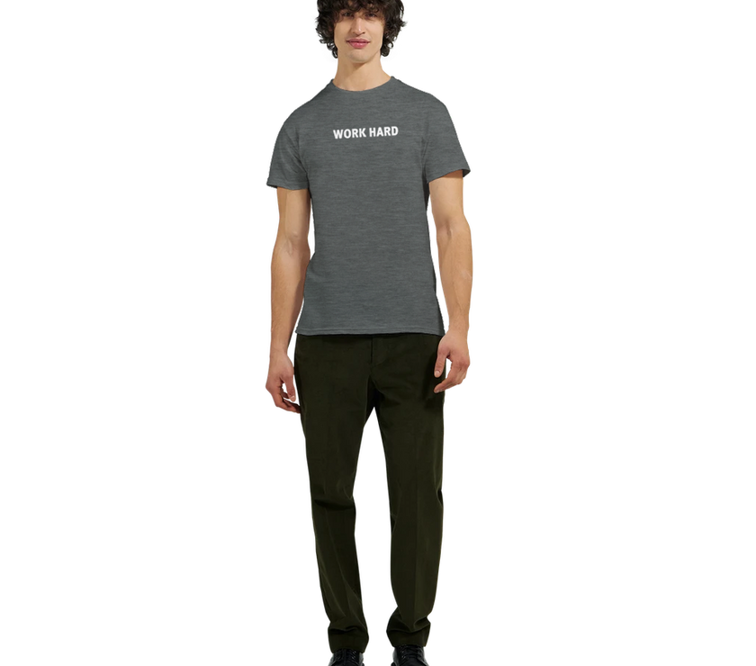 Tee-shirt manche courte Fit Imprimé Gris
