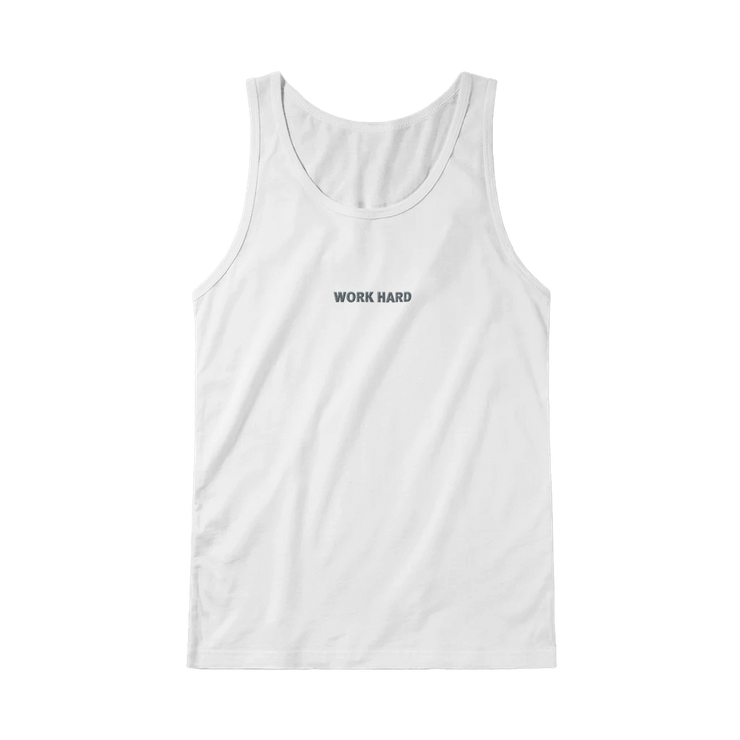 Débardeur Fit Brodé Blanc