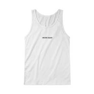 Débardeur Fit Brodé Blanc