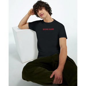 Tee-shirt manche courte Fit Brodé Noir
