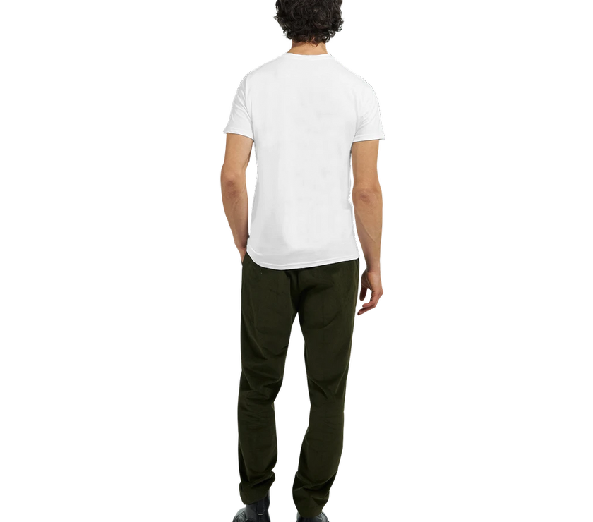 Tee-shirt manche courte Fit Brodé Blanc