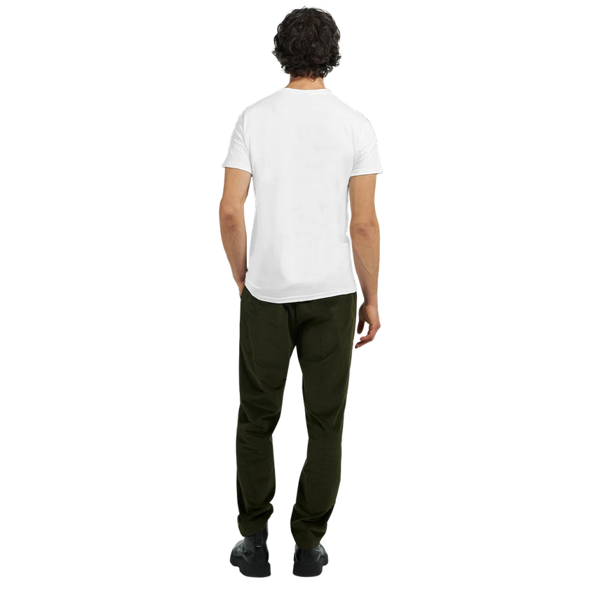 Tee-shirt manche courte Fit Brodé Blanc