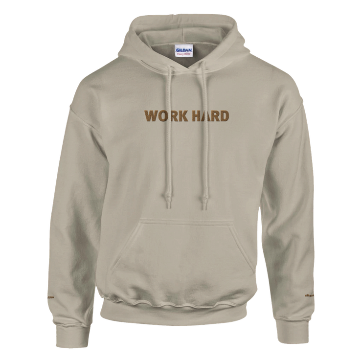 Sweat à capuche Brodé Beige