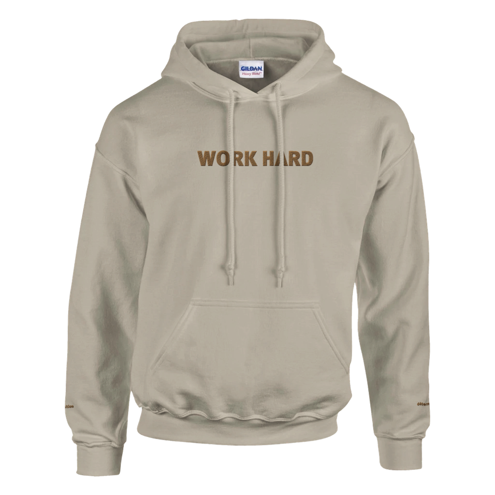 Sweat à capuche Brodé Beige