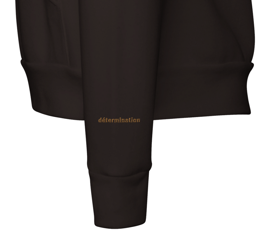 Sweat à capuche Brodé Chocolat Noir
