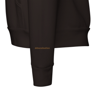 Sweat à capuche Brodé Chocolat Noir