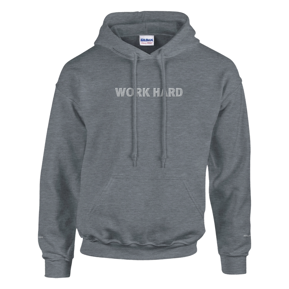 Sweat à capuche Brodé Gris