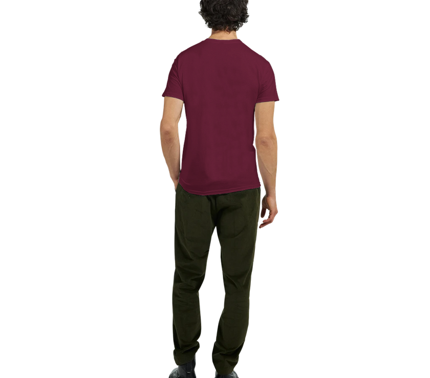 Tee-shirt manche courte Fit Imprimé Bordeaux