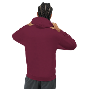 Sweat à capuche Brodé Bordeaux