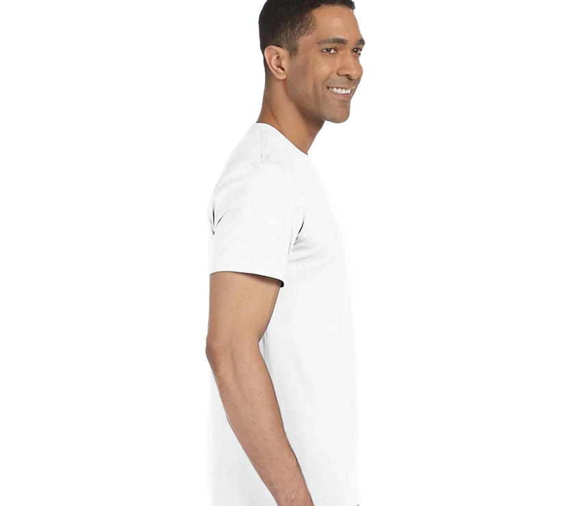 Tee-shirt manche courte Fit Imprimé Blanc