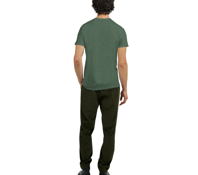 Tee-shirt manche courte Fit Brodé Kaki