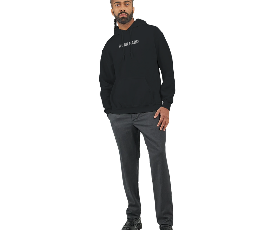 Sweat à capuche Imprimé Noir