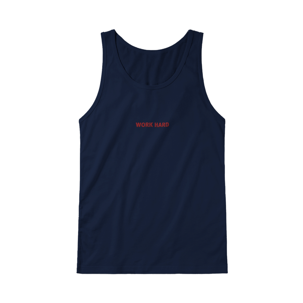 Débardeur Fit Brodé Marine