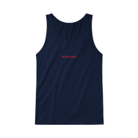 Débardeur Fit Brodé Marine