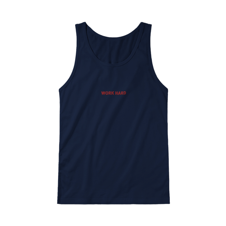 Débardeur Fit Brodé Marine