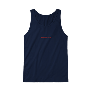 Débardeur Fit Brodé Marine