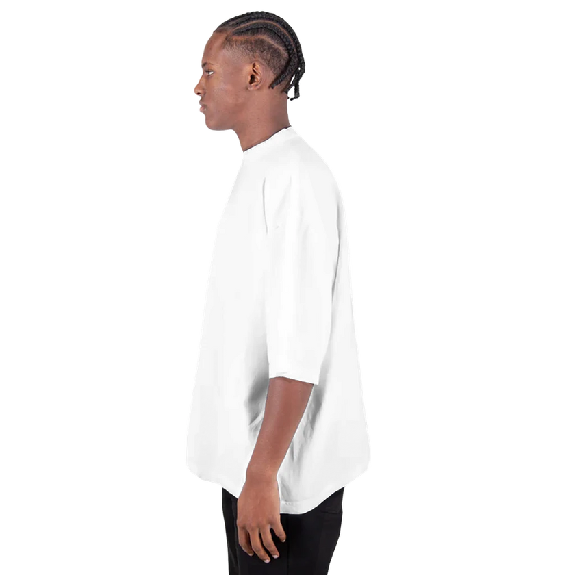 Tee-shirt manche courte Oversize Imprimé Blanc