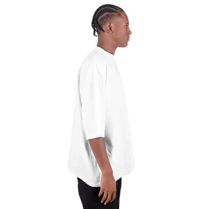 Tee-shirt manche courte Oversize Imprimé Blanc
