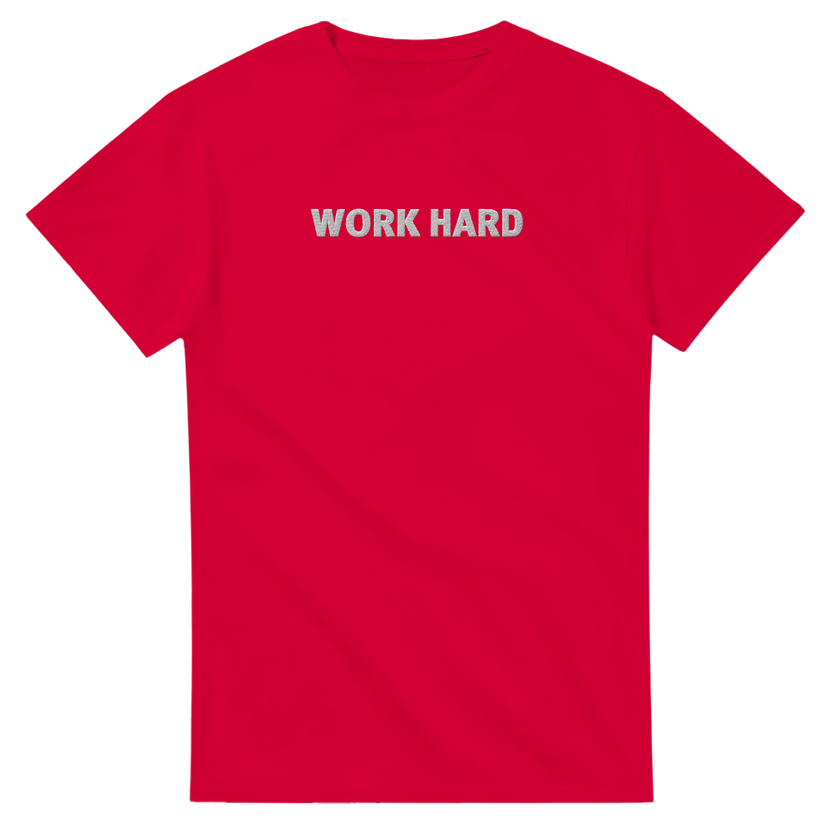Tee-shirt manche courte Fit Brodé Rouge