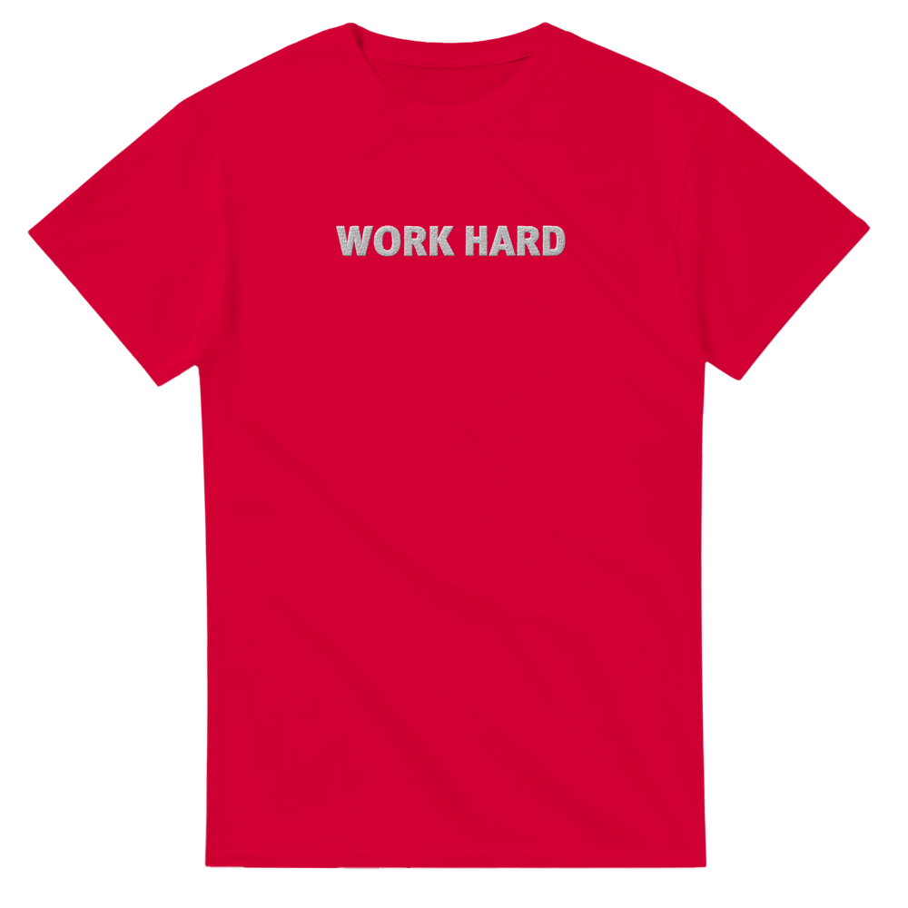 Tee-shirt manche courte Fit Brodé Rouge