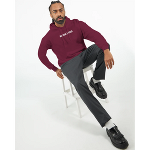 Sweat à capuche Imprimé Bordeaux
