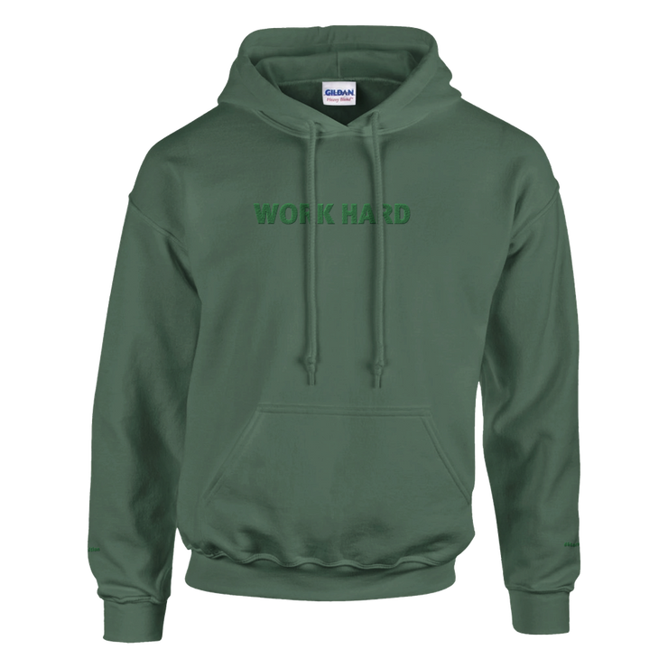 Sweat à capuche Brodé Kaki