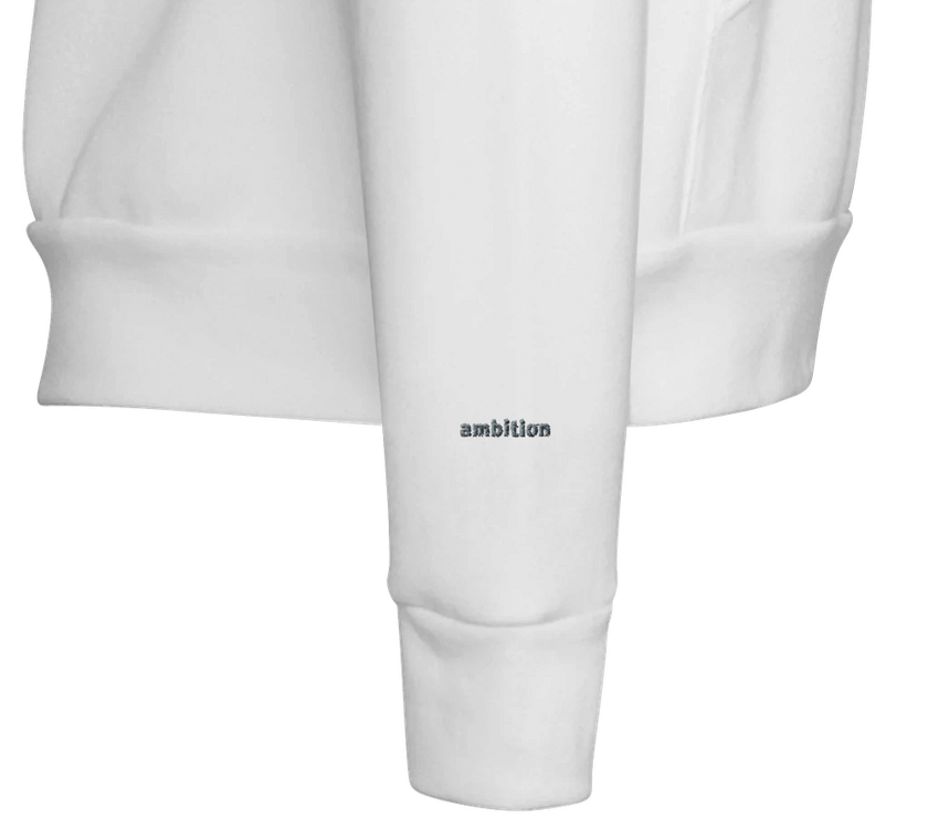 Sweat à capuche Brodé Blanc