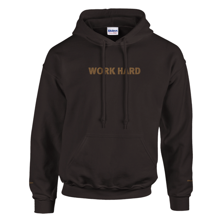 Sweat à capuche Brodé Chocolat Noir