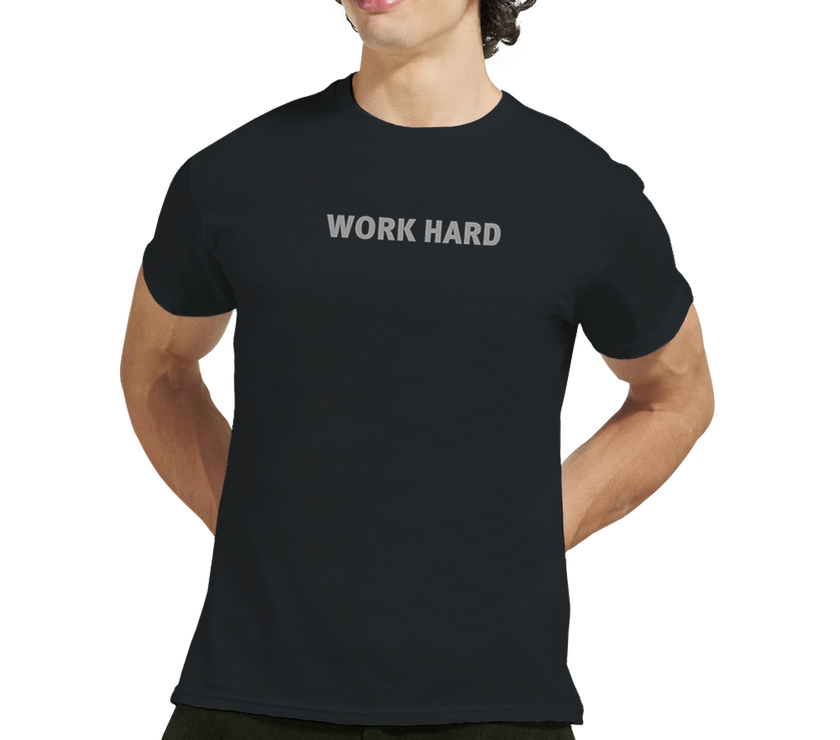 Tee-shirt manche courte Fit Imprimé Noir